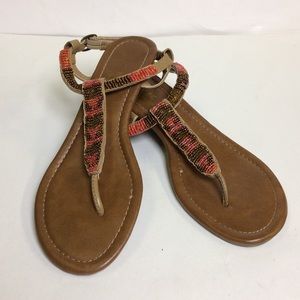 Madeline Stuart Women’s Beaded Strap Sandals